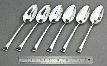 Sterling Silver Art Deco Grapefruit Spoons (Set of 6)